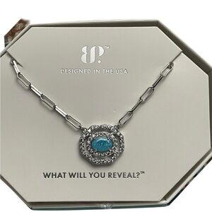 Bomb Party Un-Vaulted 2024 “Make It Count” Rhodium/Aquamarine Ice Crystal NIB